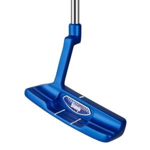 angled cavity view of the Bionik 101 Blue Putter
