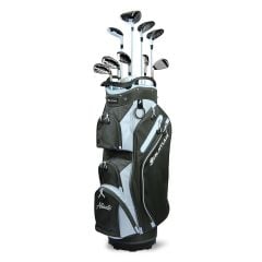 Orlimar Allante Ladies complete golf club set including a cart bag, larger Allante driver, fairway, iron and putter image and Allante headcovers