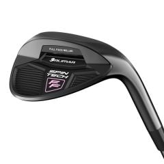 angled cavity back view of an Orlimar Spin Tech Full Face Black/Pink Golf Wedge for Women