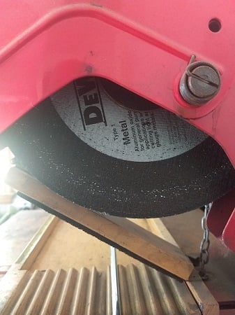 Abrasive wheel for chop saw