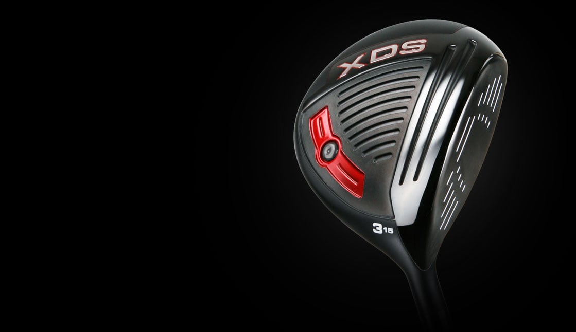 angled sole and face view of the Acer XDS fairway wood