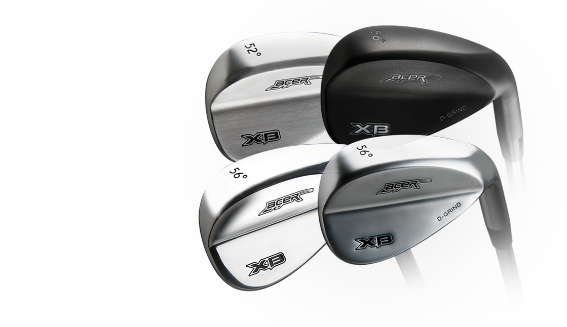 Four different Acer XB wedges in different finishes