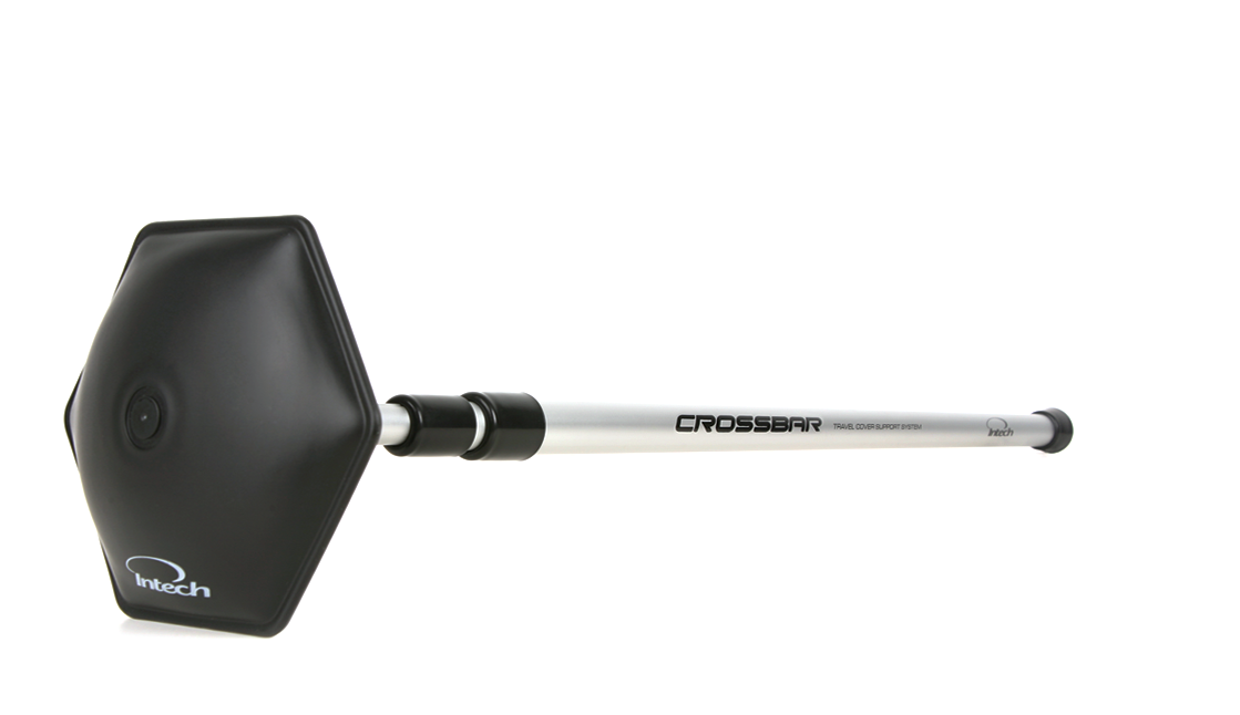 Top angled view of the Intech Crossbar Golf Travel Bag Support Rod