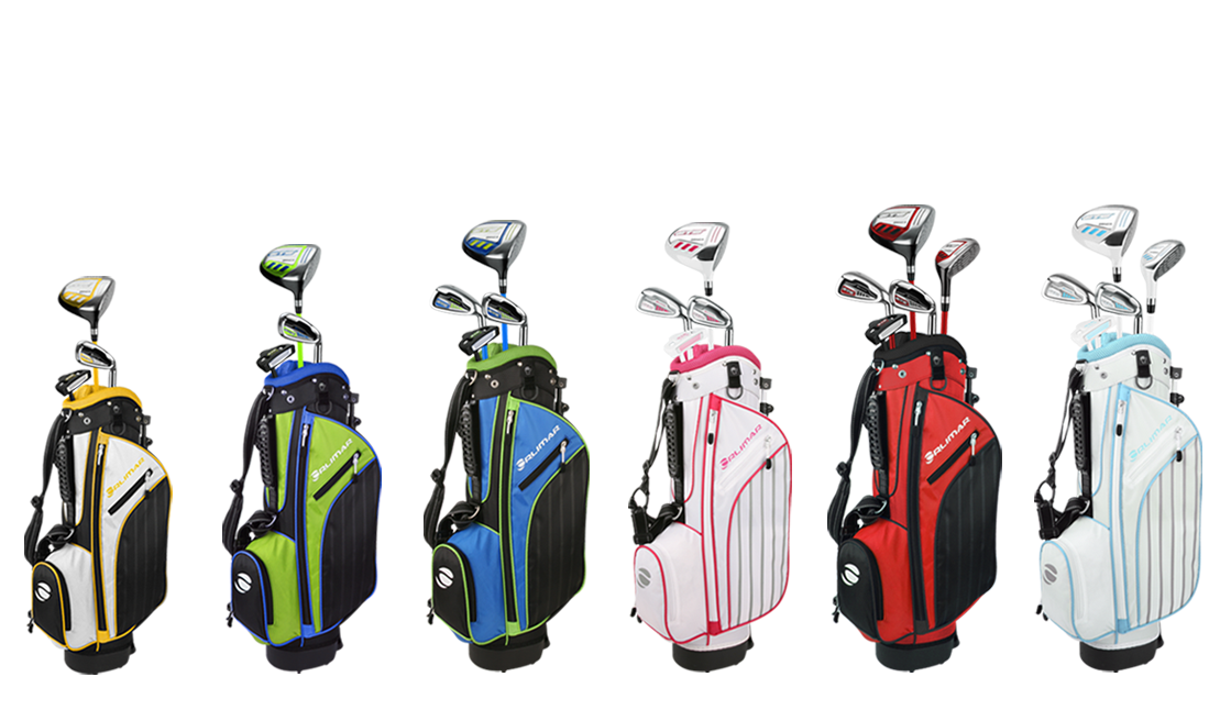 6 different Orlimar ATS junior golf sets based on height, age, and gender