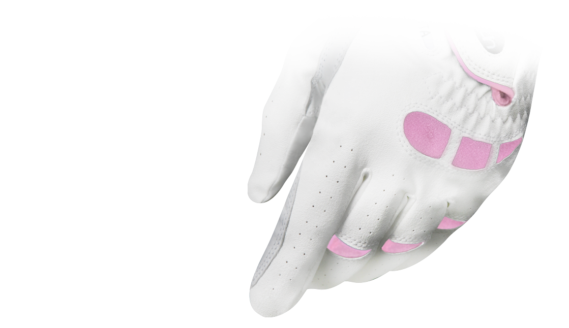 back of an Intech Cabretta women’s glove on a hand