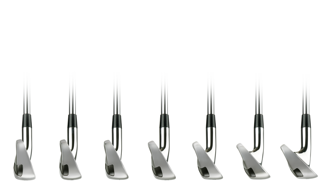 Orlimar Intercept single length iron toe profiles of an entire set