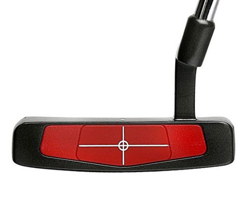 soft TPU face insert of the Bionik 505 putter with crosshair target