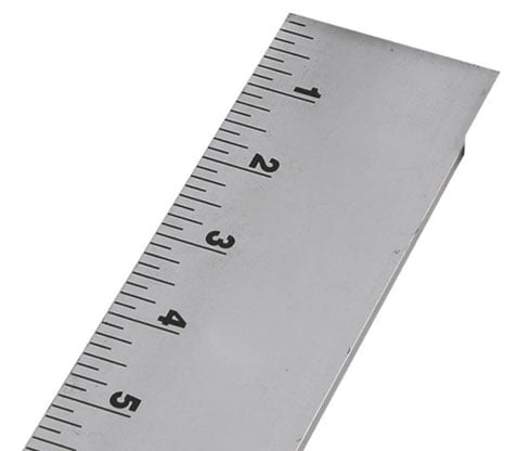 48" aluminum ruler