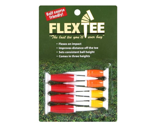 8-pack packaging of the FlexTee Flexible Golf Tees