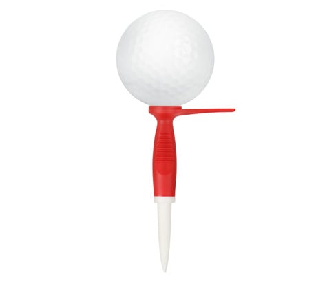 side view of a FlexTee AlignTee with a ball on it