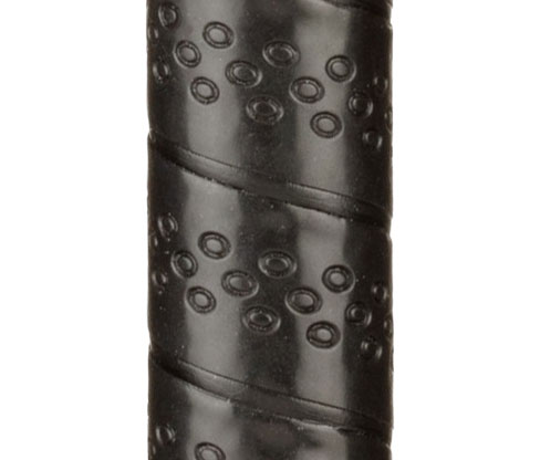 closeup detail of the surface pattern of the JumboMax STR8 TECH Non-Taper Black Wrap Golf Grip