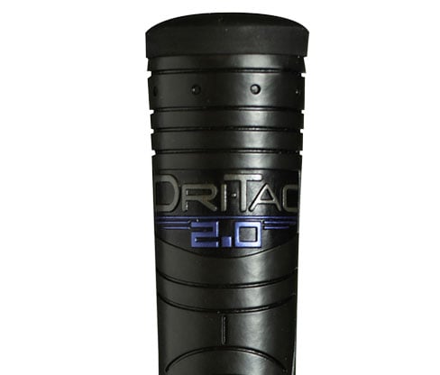 up-close surface pattern image of the top portion of a Winn Dri-Tac 2.0 Golf Grip