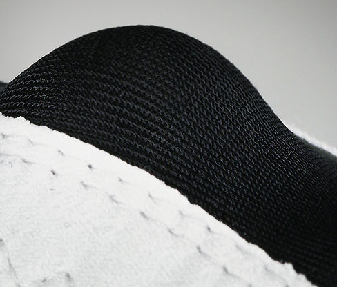 up-close view of the Lycra insert on the Orlimar Tour Cabretta Men's Golf Glove