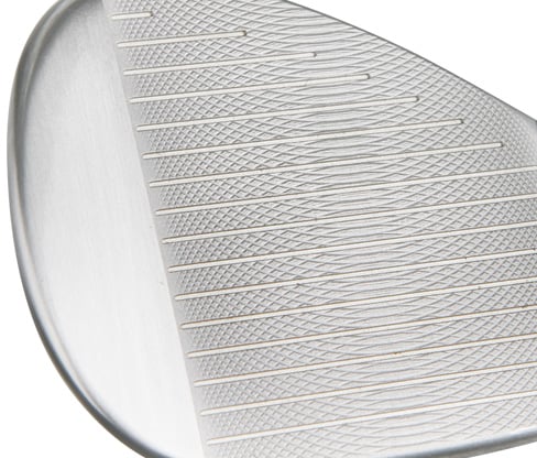 up-close view of the Orlimar Spin Tech wedge's dual milled face