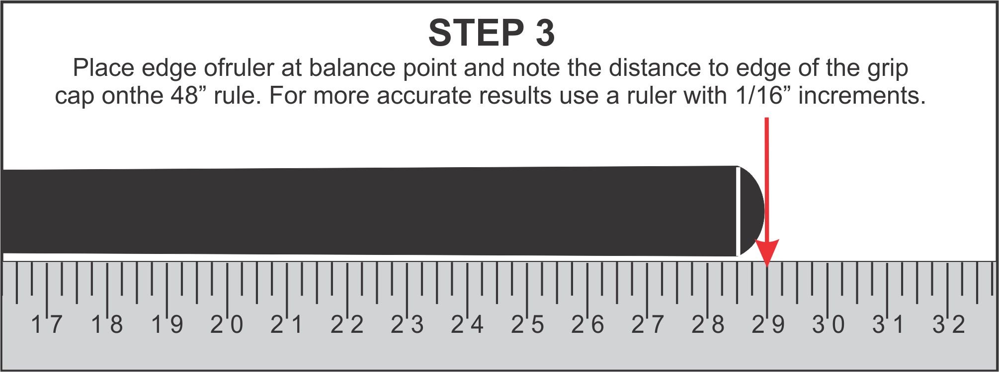 Measure swingweight step 3