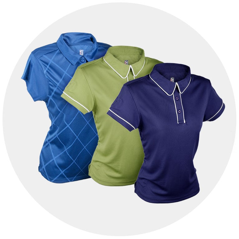Shop PGA polo shirts