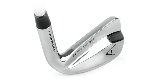 Dynacraft Golf Products back of a driving iron showing the Dynacraft name and logo