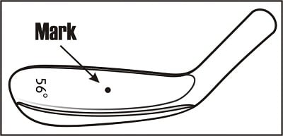 diagram of marking the center of the sole with a Sharpie peng