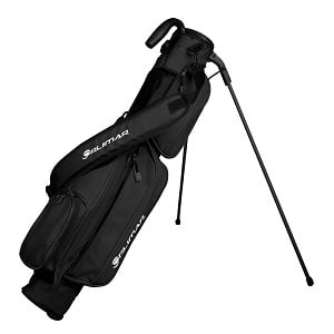 Orlimar Pitch 'N Putt Elite Black Synthetic Leather Sunday Golf Bag