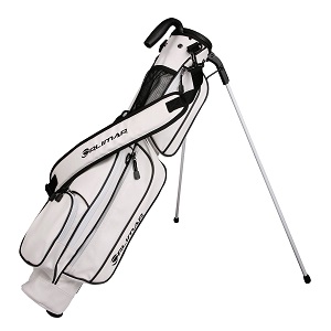Orlimar Pitch 'N Putt Elite White Synthetic Leather Sunday Golf Bag