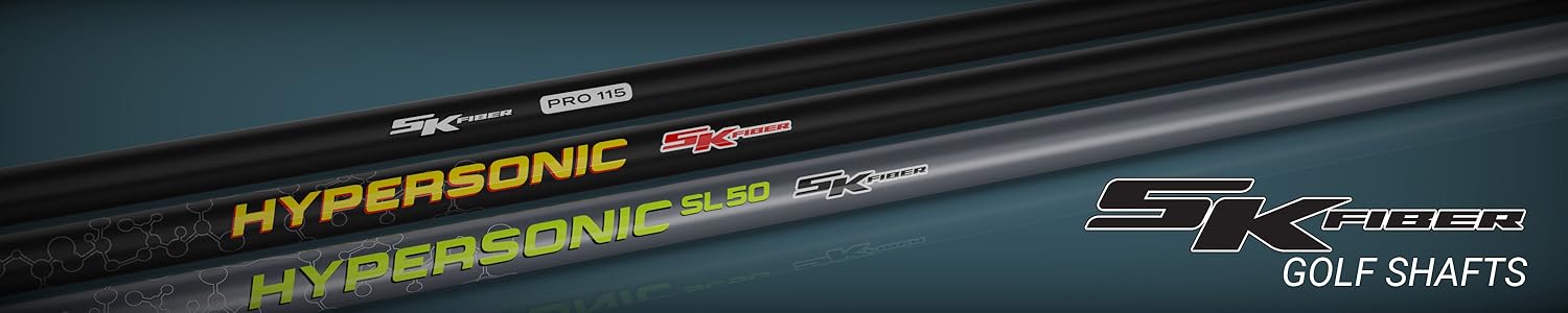 3 different SK Fiber graphite shafts lying together
